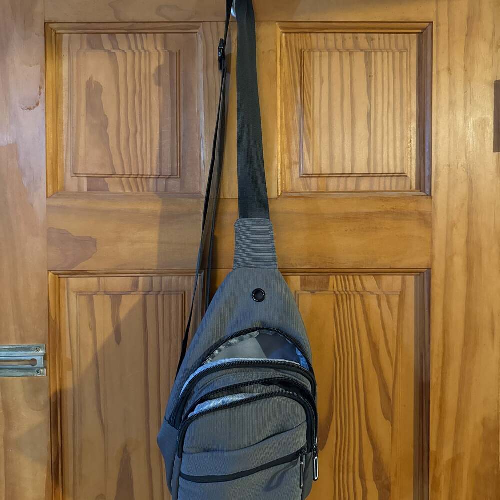 Admvng Crossbody Daypack for Men Slim Chest Backpack Man Purse Small Shoulder Ba